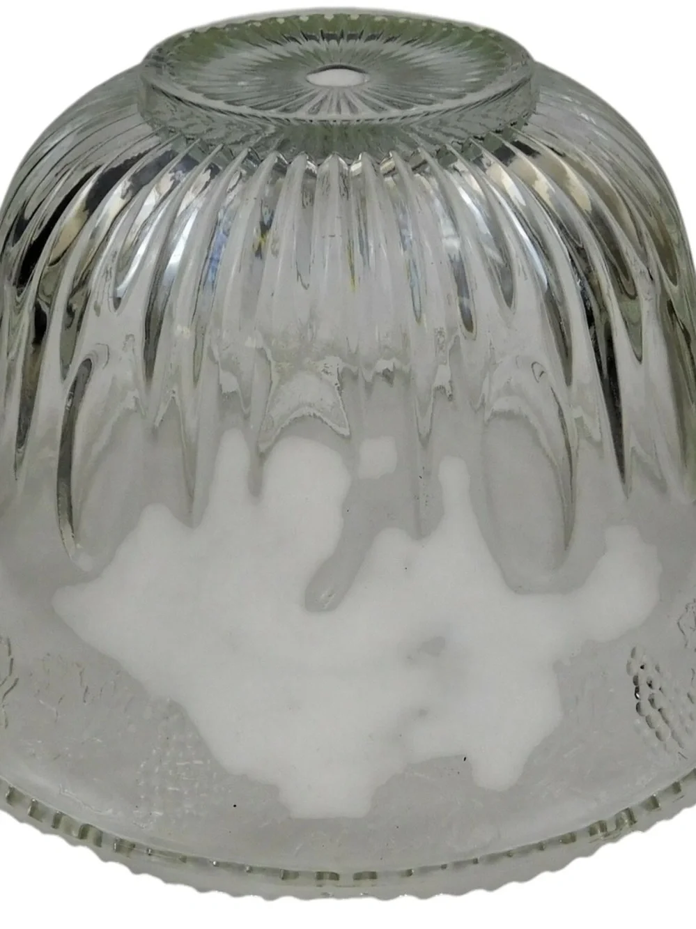 Indiana Glass Clear Pressed Glass Bowl with Grape Motif